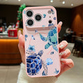 Ocean turtle MagSafe iPhone case | Pink