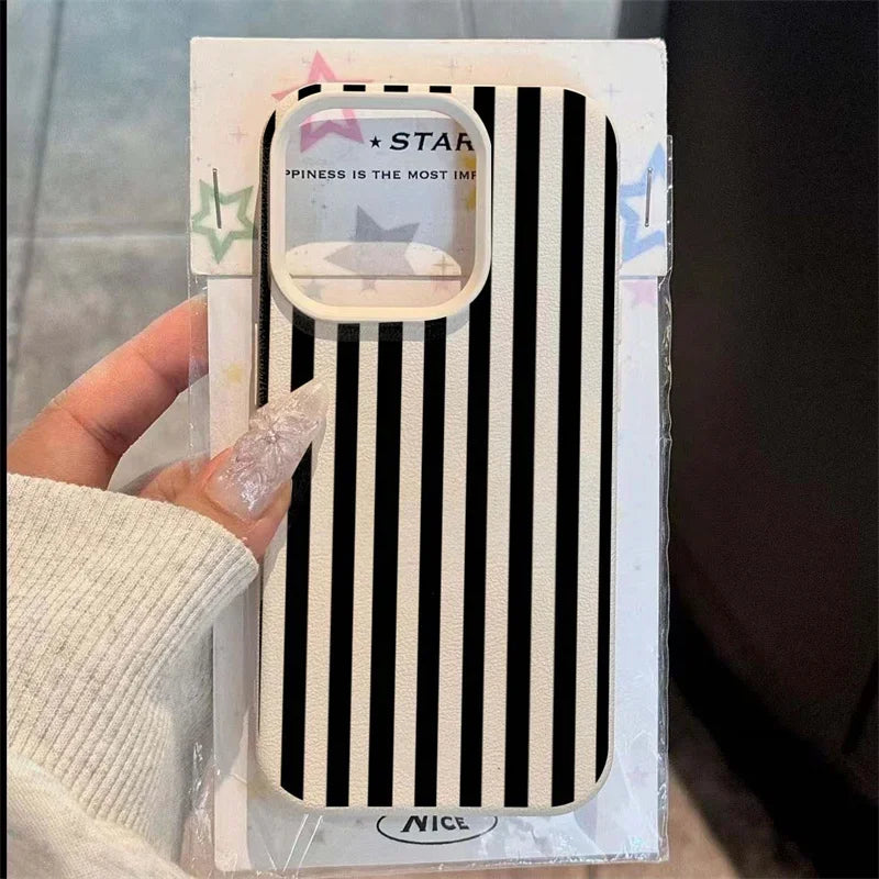 Striped silicone iPhone case
