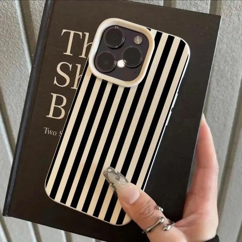Striped silicone iPhone case