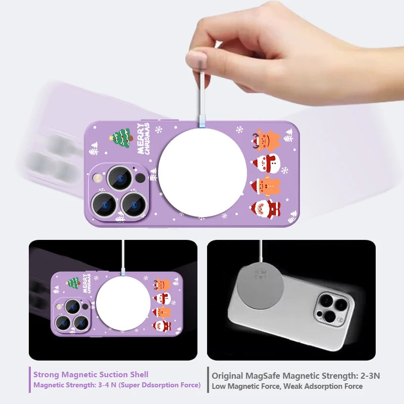 Christmas pattern MagSafe iPhone case
