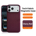 NovaShield TechWoven MagSafe Case Cherry Red