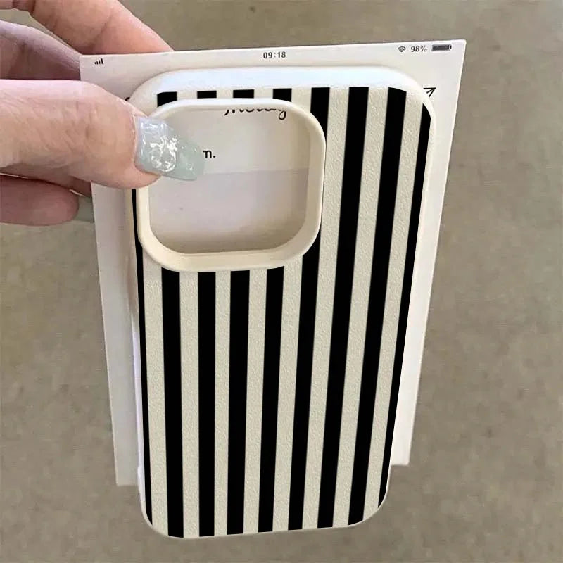 Striped silicone iPhone case