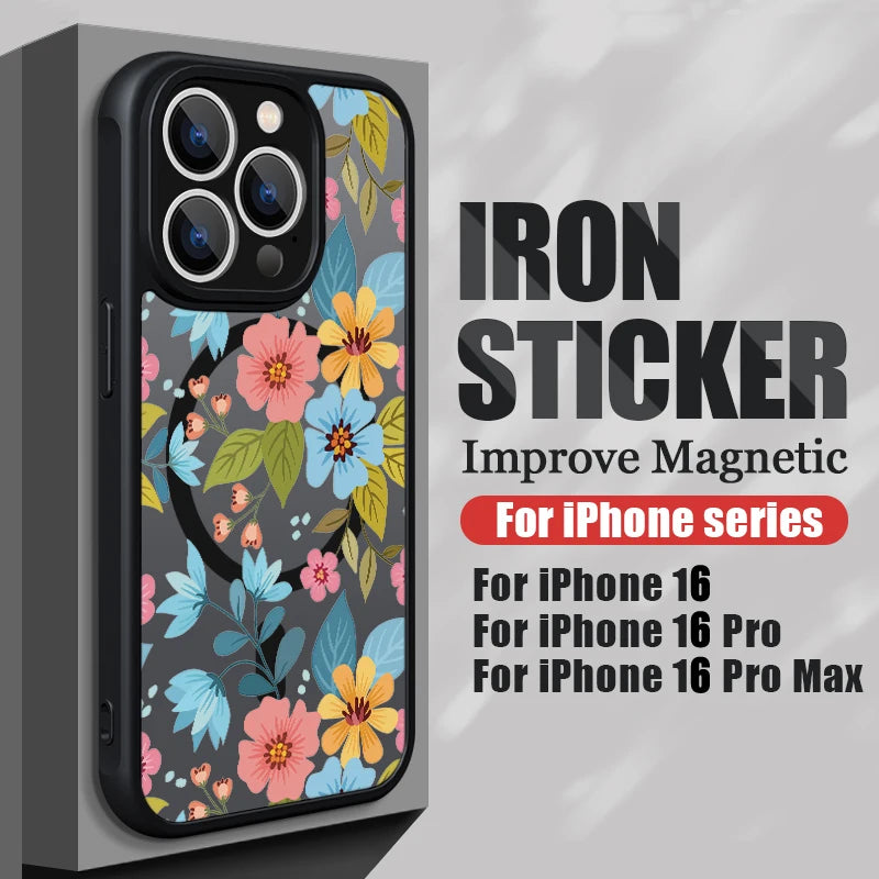 Butterfly translucent matte MagSafe iPhone case | Style A