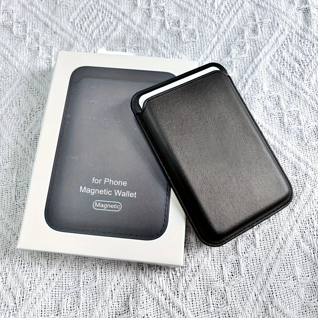 MagSafe leather card holder wallet