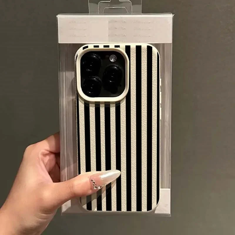Striped silicone iPhone case