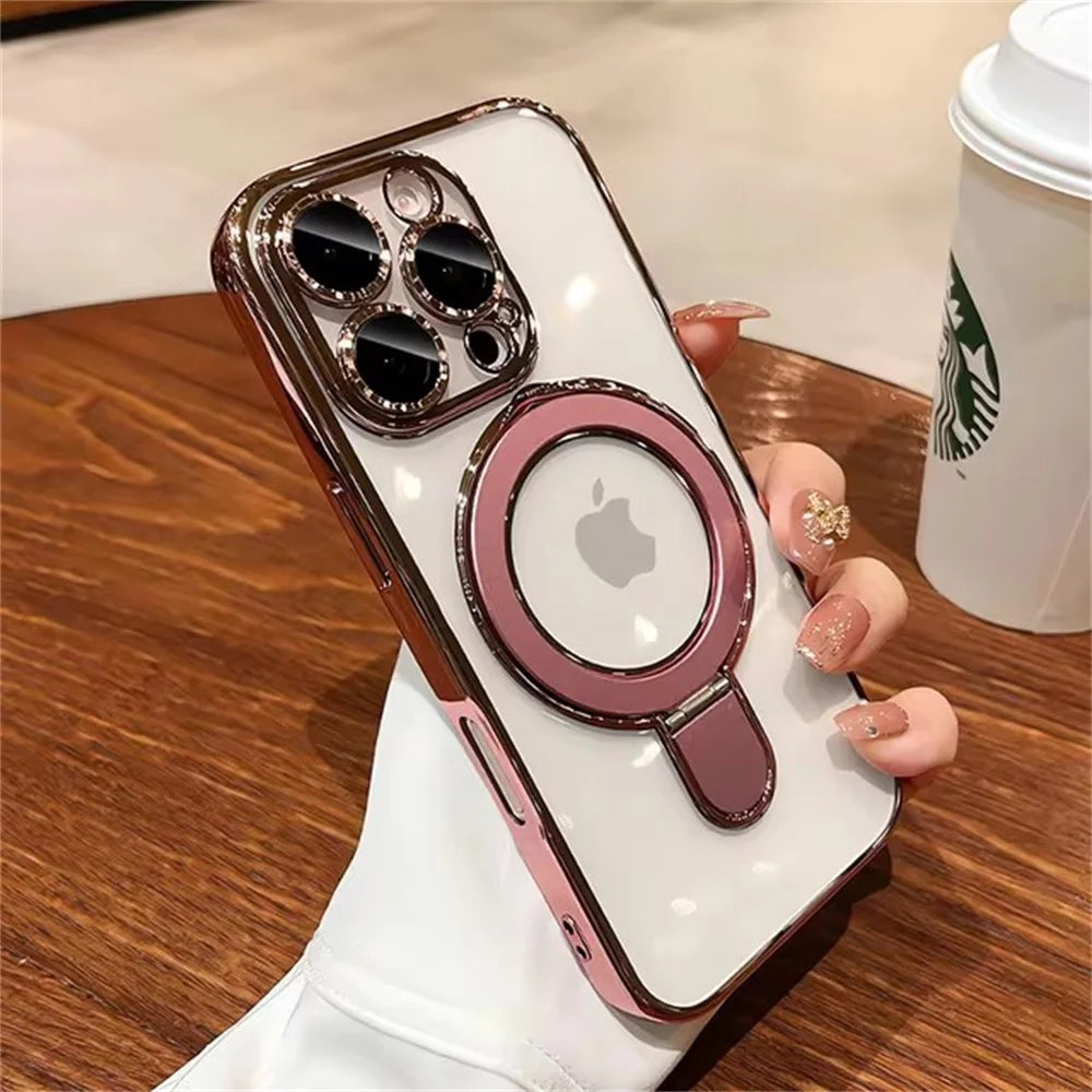 HaloStand case with pink ring