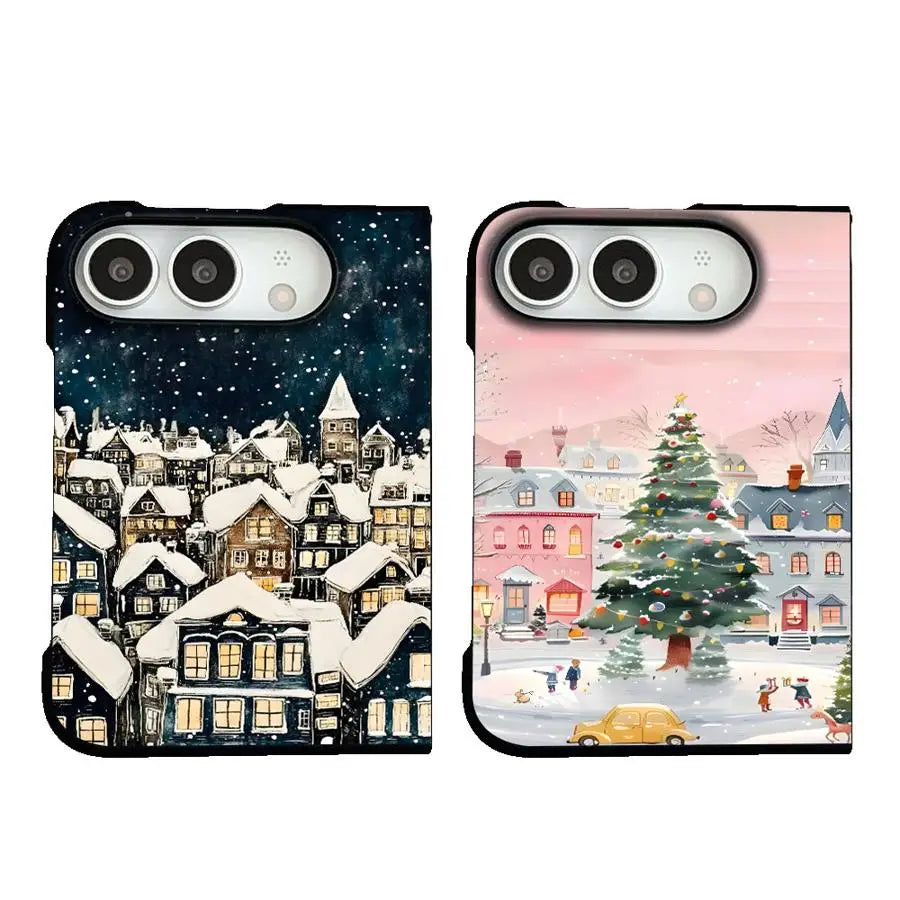 Christmas town iPhone case