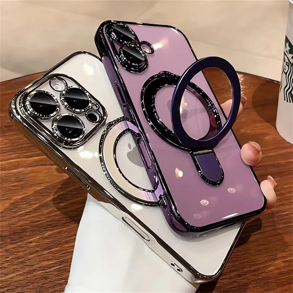 HaloStand clear case features