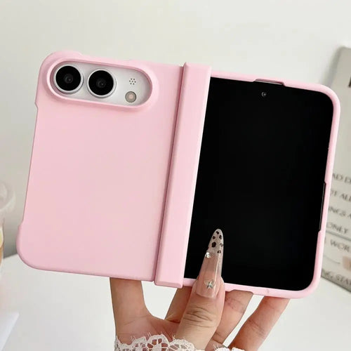 iPhone Duo candy matte hinge case pink