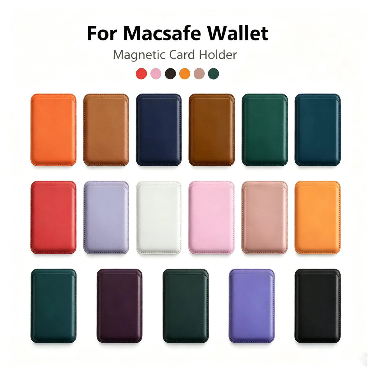 MagSafe leather card holder wallet